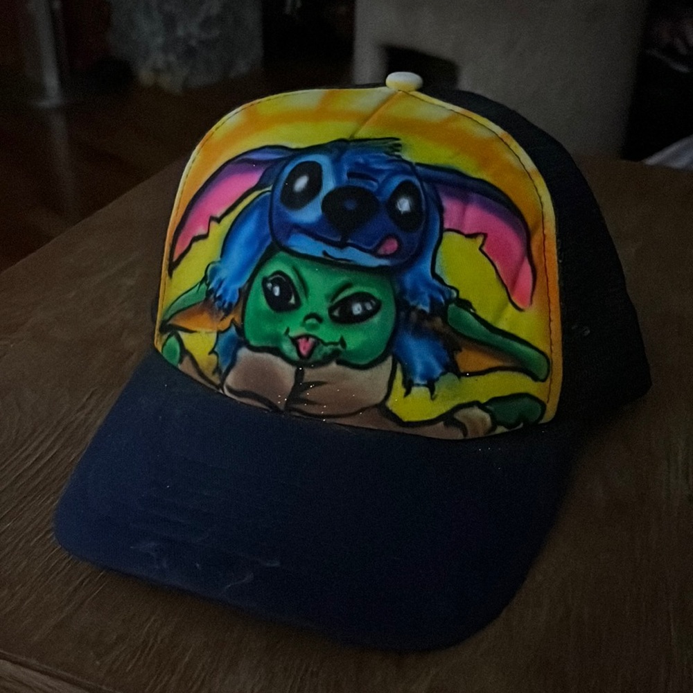 Hat with Groot and yada New wore once.